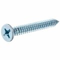 Hillman Wood Screw, #6, 1-1/4 in, Zinc Plated Steel Flat Head Phillips Drive 80171